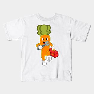 Carrot as Mechanic with Toolbox Kids T-Shirt